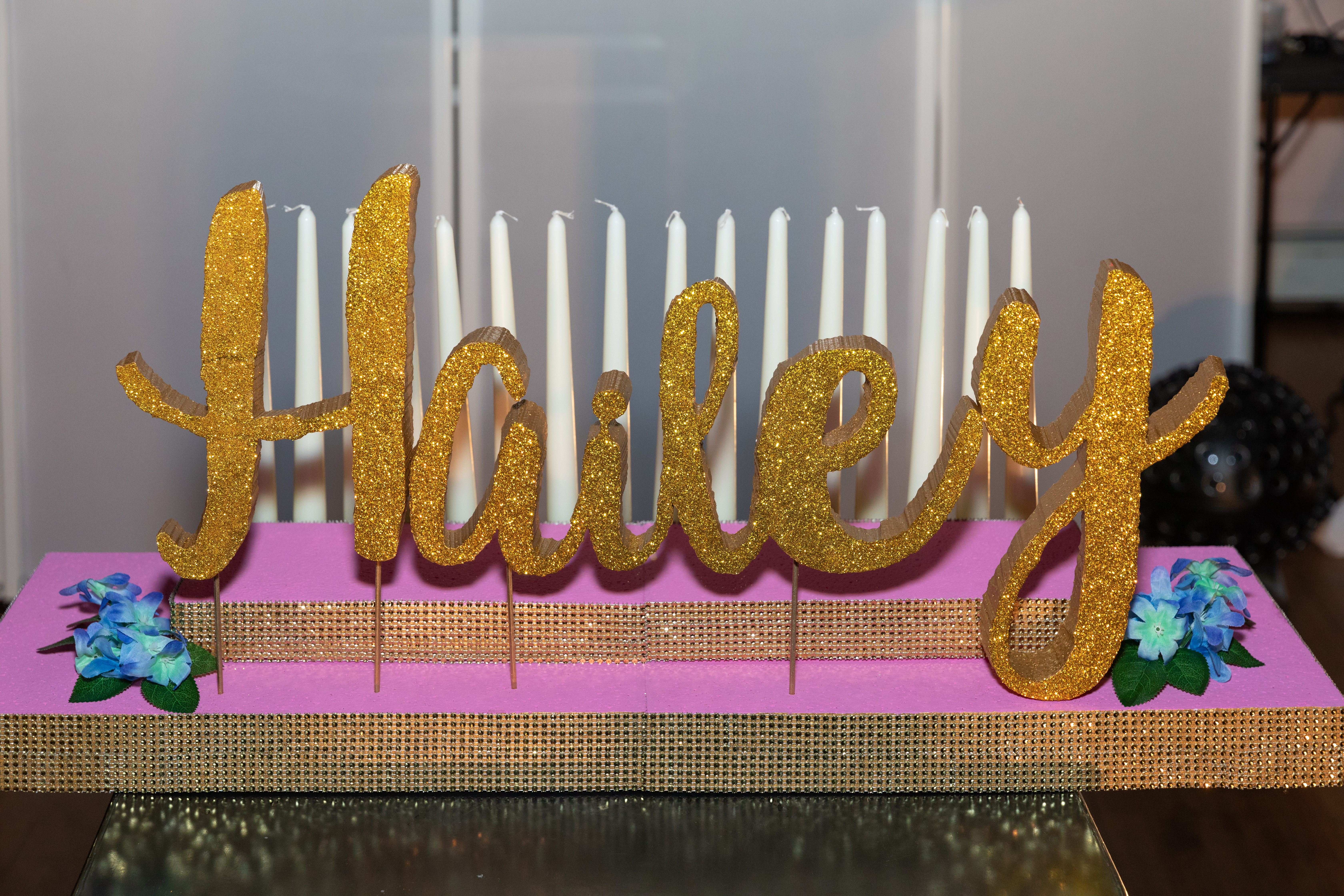 sweet 16 candles display
